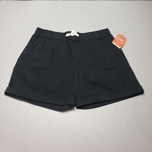New wonder nation Girls pull on black shorts plus size XL 14-16